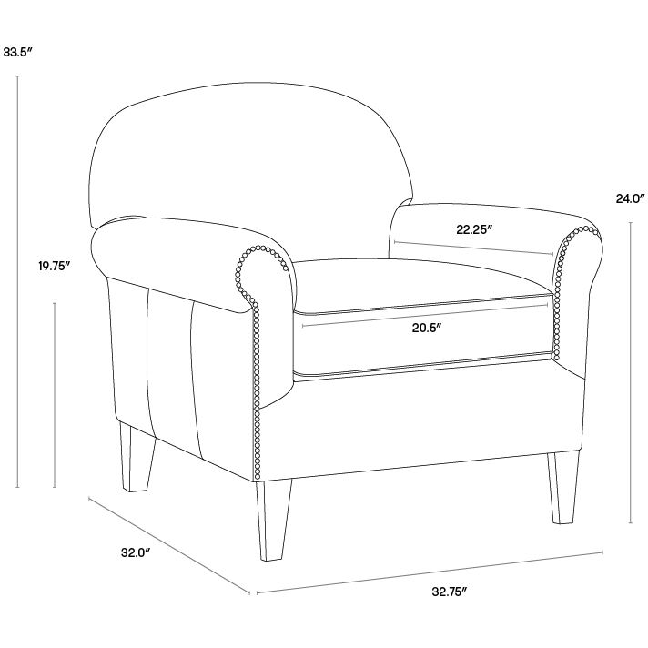 Bastoni Chocolate Leather Lounge Chair