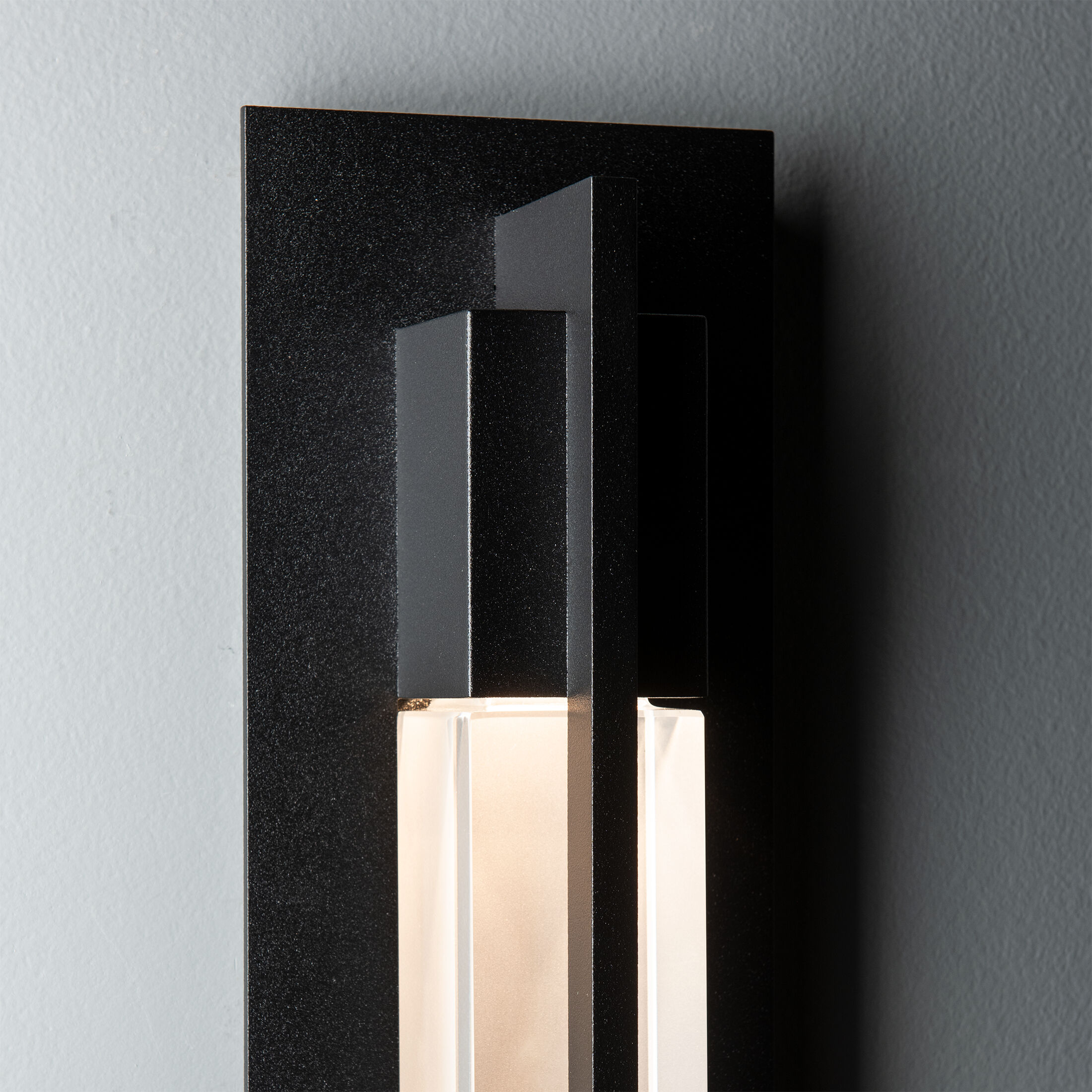 Axis 1 Light 19 inch Coastal Black Outdoor Sconce