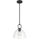 Velto 1 Light 10 inch Matte Black Pendant Ceiling Light