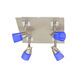 Mul-T-Lite 4 Light 10 inch Satin Chrome Flush Mount Ceiling Light