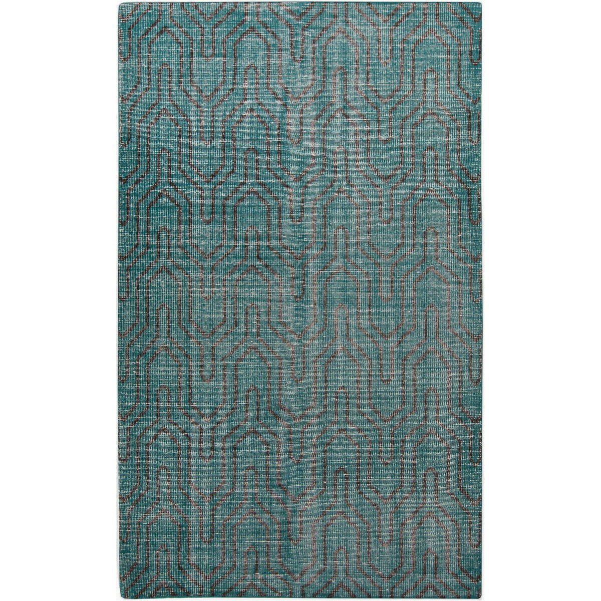 Zahra 102 X 66 inch Emerald, Black Rug