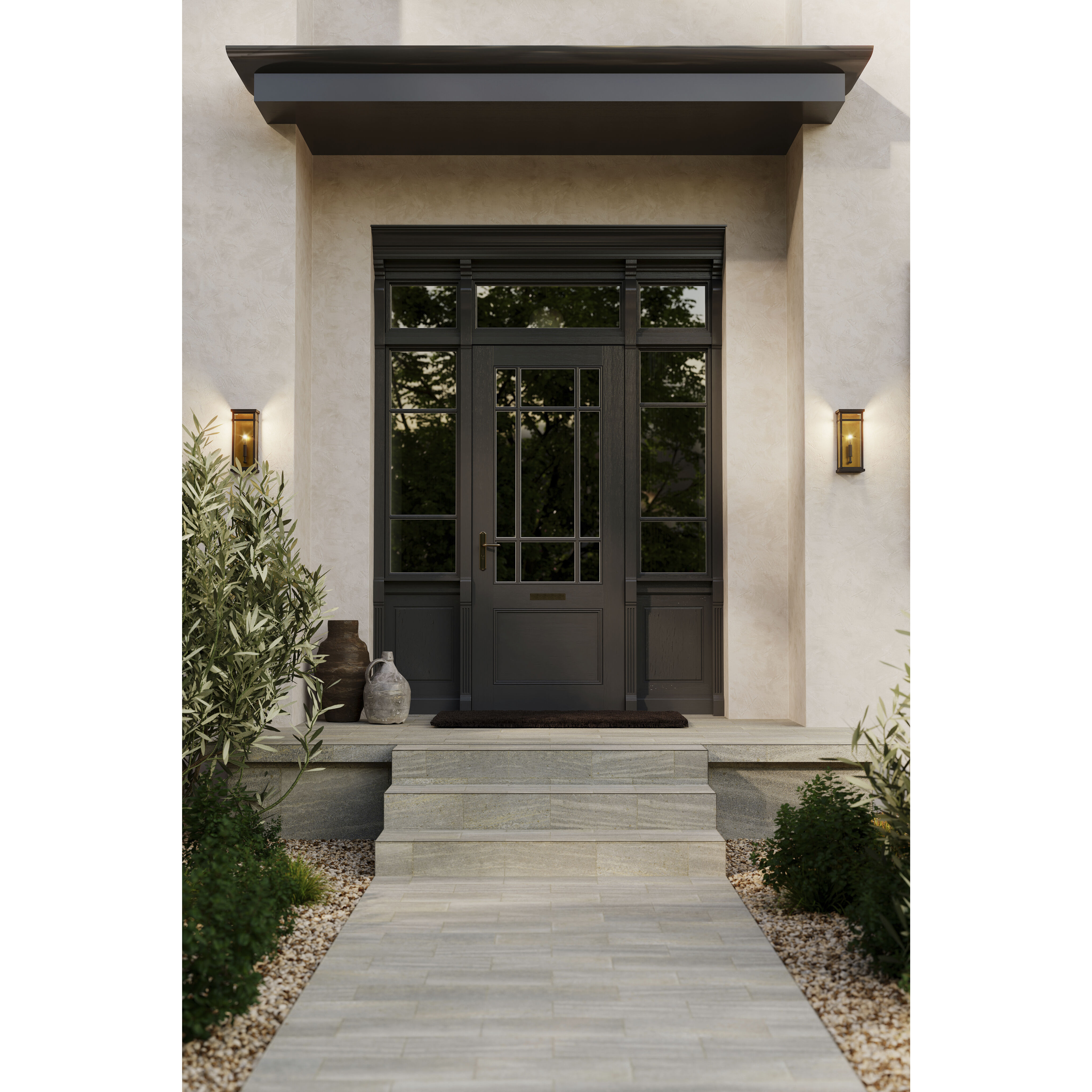 Briarlane 1 Light 14.5 inch Painted Legacy Brass and Dark Bronze Outdoor Wall Sconce