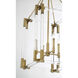 Prima Vista 4 Light 19.25 inch Aged Antique Brass Pendant Ceiling Light