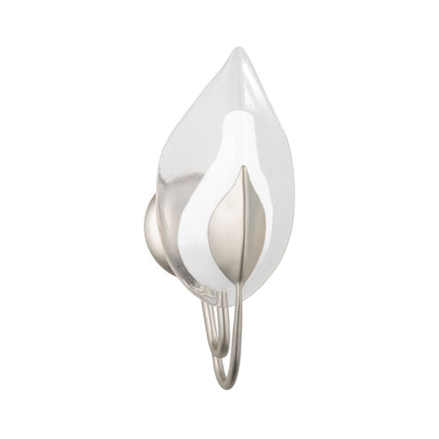 Blossom 1 Light 6.25 inch Silver Leaf Wall Sconce Wall Light