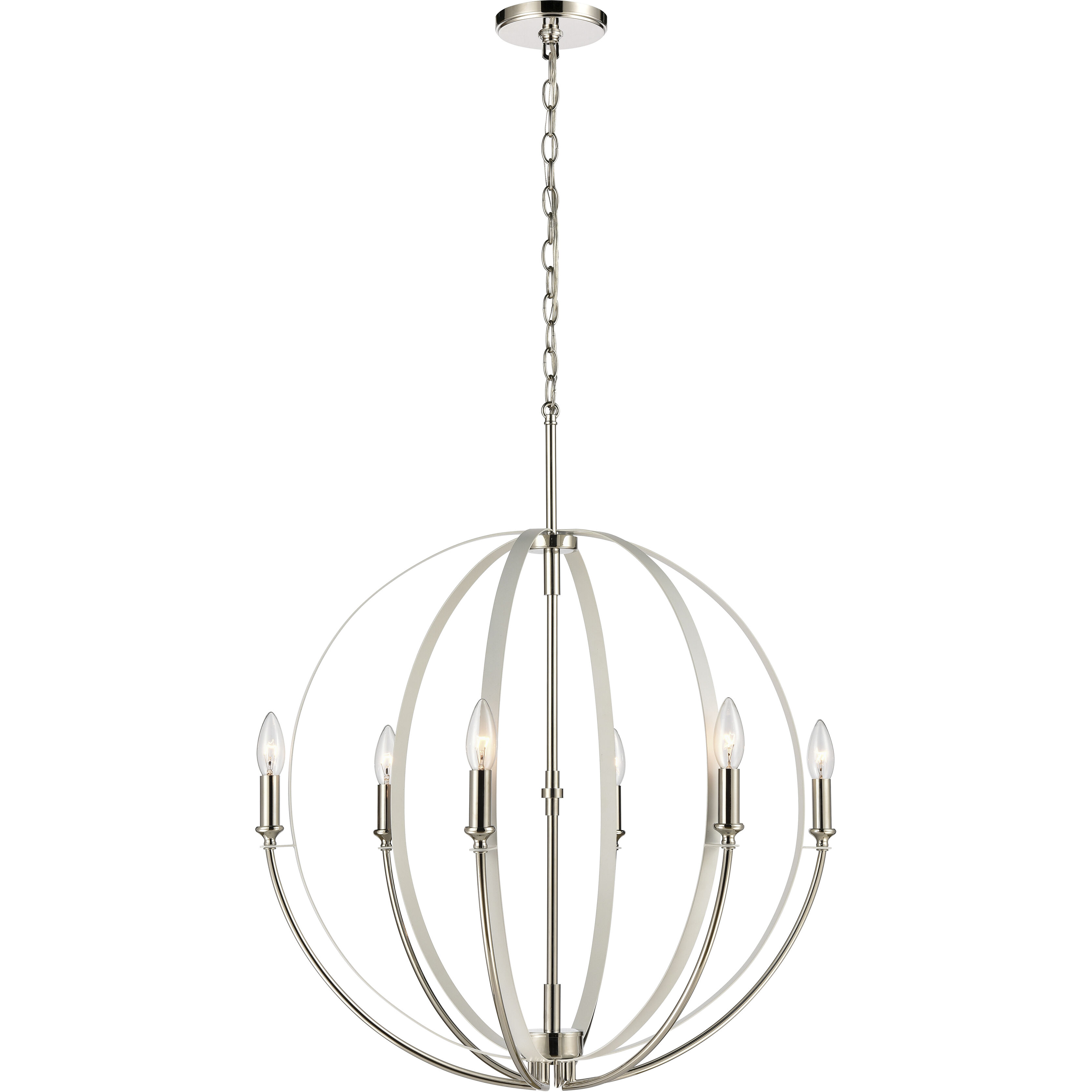 Rotunde 6 Light 26.00 inch Chandelier