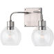 Tanner 2 Light 15 inch Brushed Nickel Vanity Light Wall Light