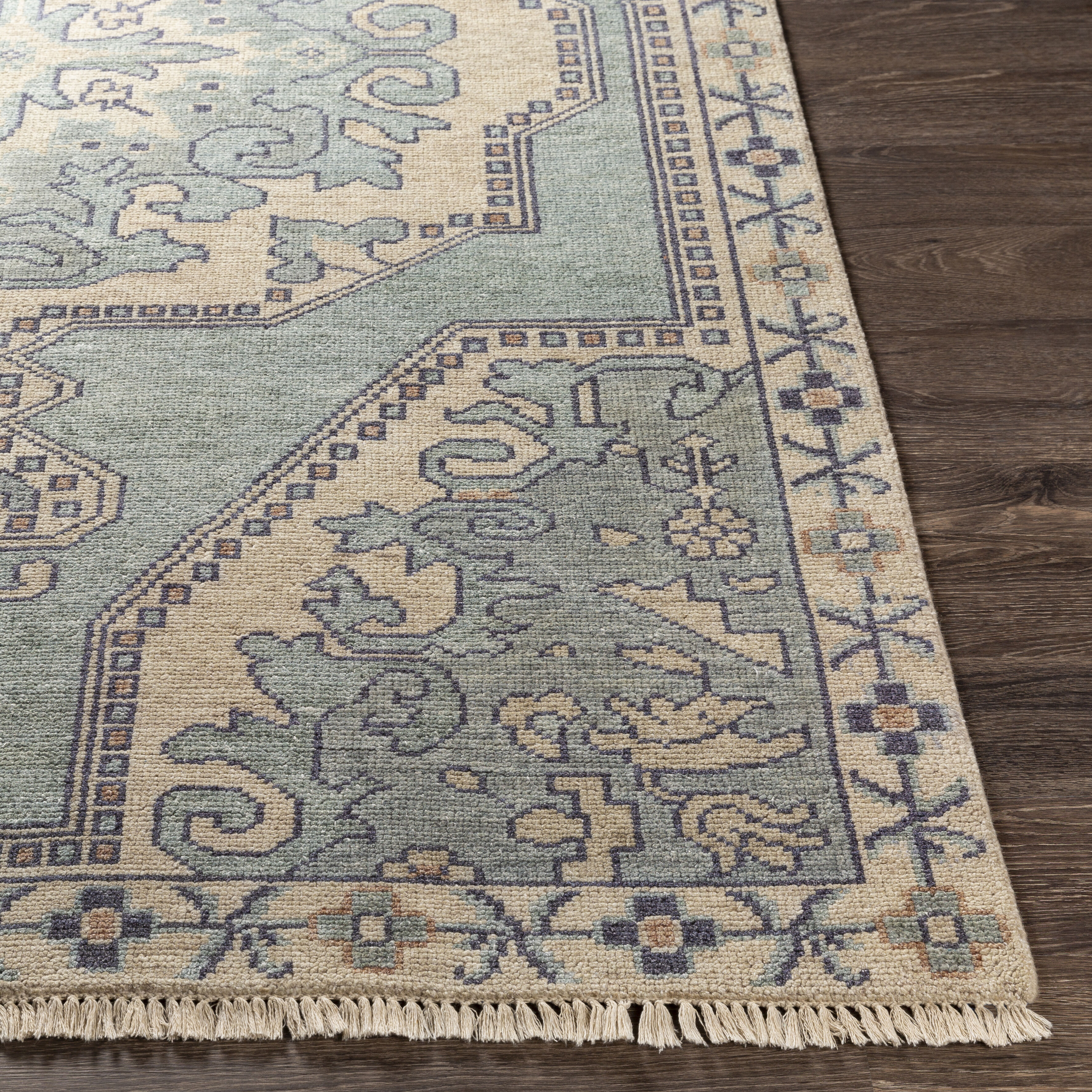 Cappadocia 132 X 96 inch Light Sage Rug in 8 x 11, Rectangle