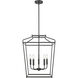 Nellita 5 Light 18 inch Matte Black Indoor Pendant Ceiling Light