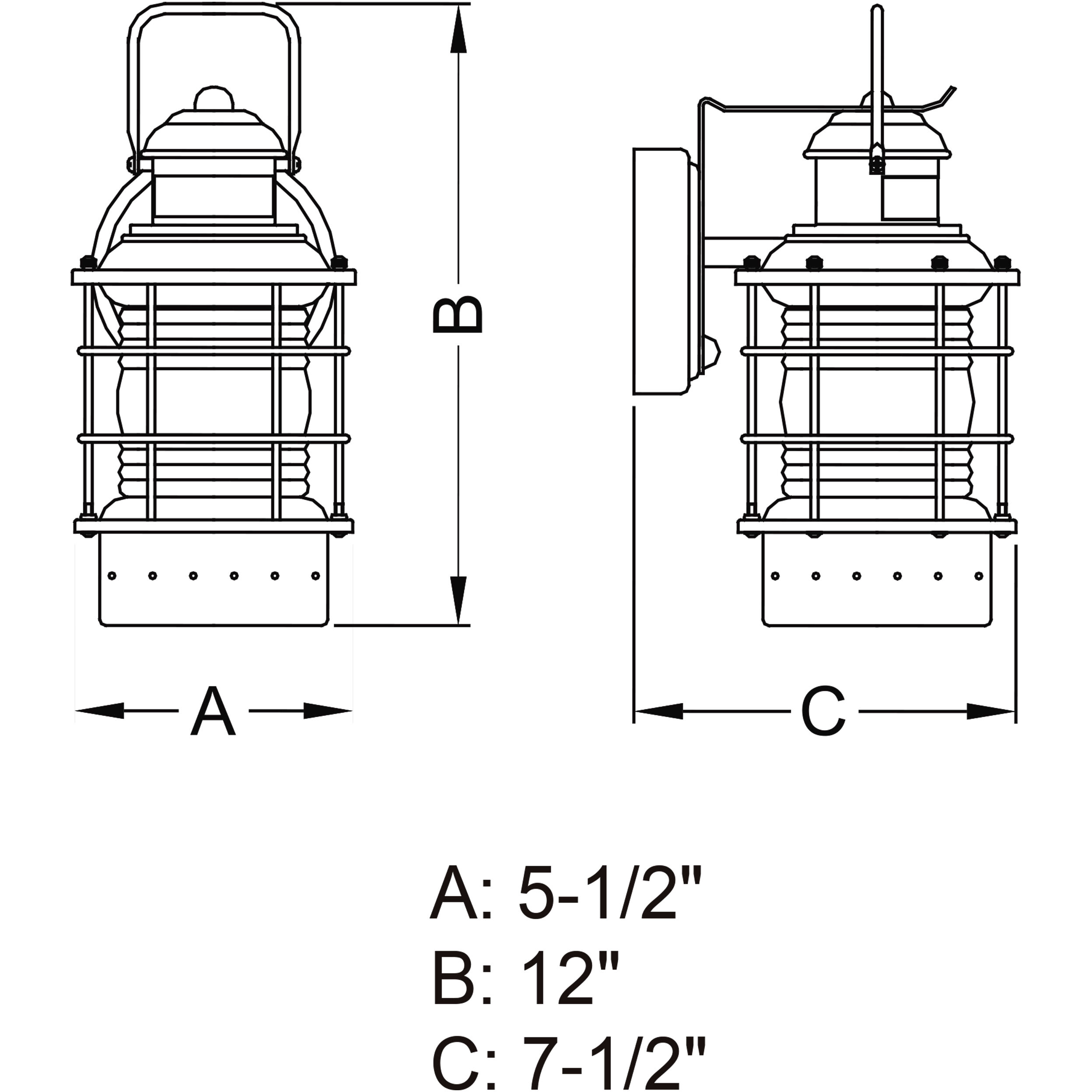 Hyannis Textured Black Outdoor Motion Sensor