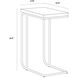Lucius 26 X 19.75 inch Grey / Antique Brass End Table