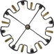 Darden 8 Light 24 inch Matte Black/Antique Gold Pendant Ceiling Light