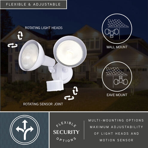 Outdoor Security LED 8 inch White Outdoor Security