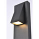 Raine 13 inch Black Outdoor Wall Light