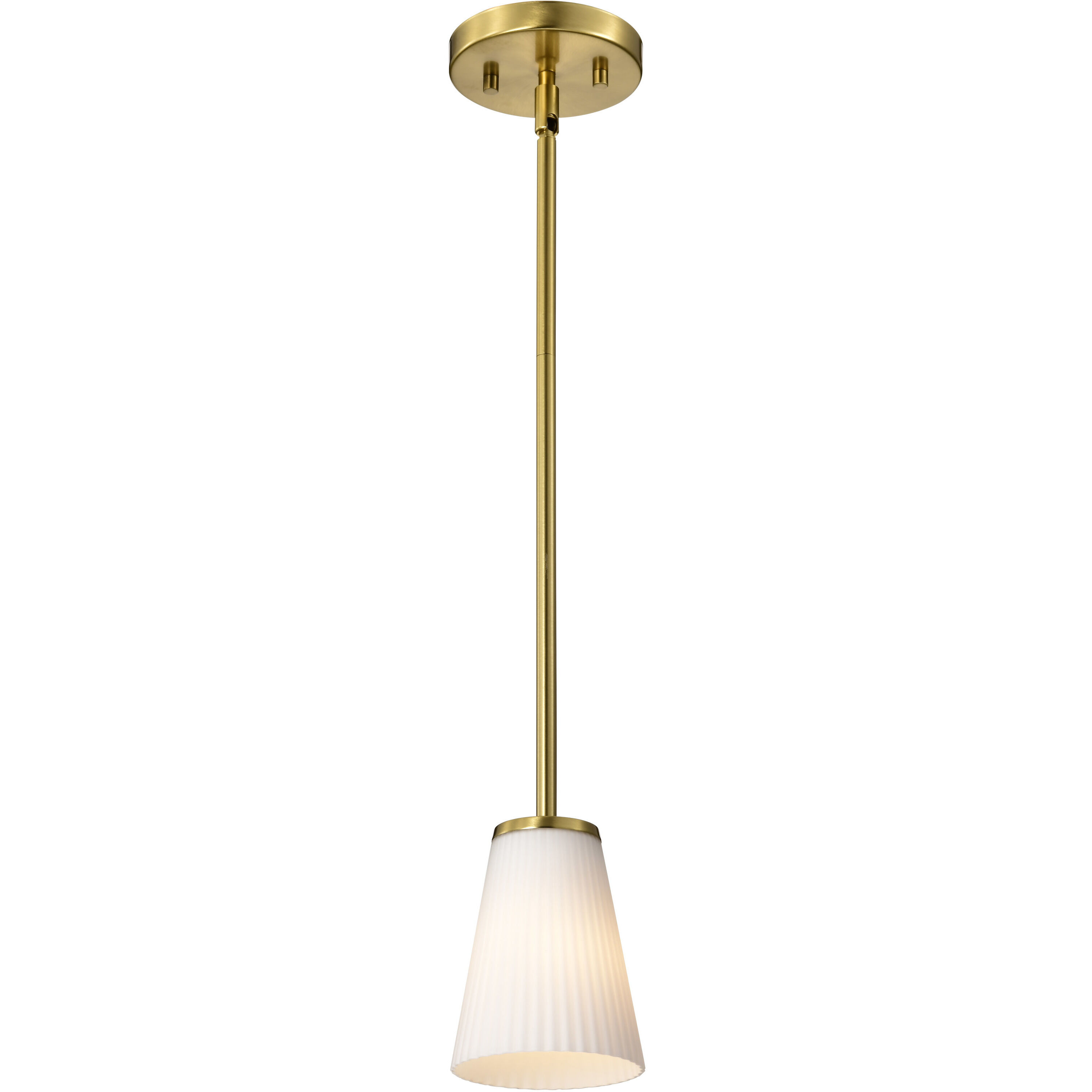 Royale 4.92 inch Burnished Brass Pendant Ceiling Light
