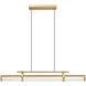 Benoit LED 44 inch Modern Gold Billiard Light Ceiling Light