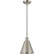 Ballston Cone 1 Light 8 inch Brushed Satin Nickel Pendant Ceiling Light