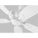 Colony 52 52 inch Matte White Ceiling Fan