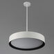 Echo LED 24 inch White and Black Single Pendant Ceiling Light in White/Black