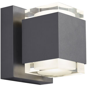 Sean Lavin Voto LED 6.4 inch Charcoal Outdoor Wall Light, Integrated LED