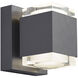 Sean Lavin Voto LED 6.4 inch Charcoal Outdoor Wall Light in LED 80 CRI 4000K, Surge Protection, Downlight Only, Integrated LED