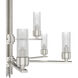 Gatz 9 Light 30 inch Brushed Nickel 2-Tier Chandelier Ceiling Light