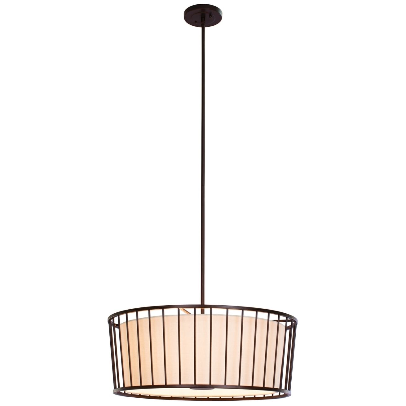 Pacifica 6 Light 24 inch Bronze Pendant Ceiling Light