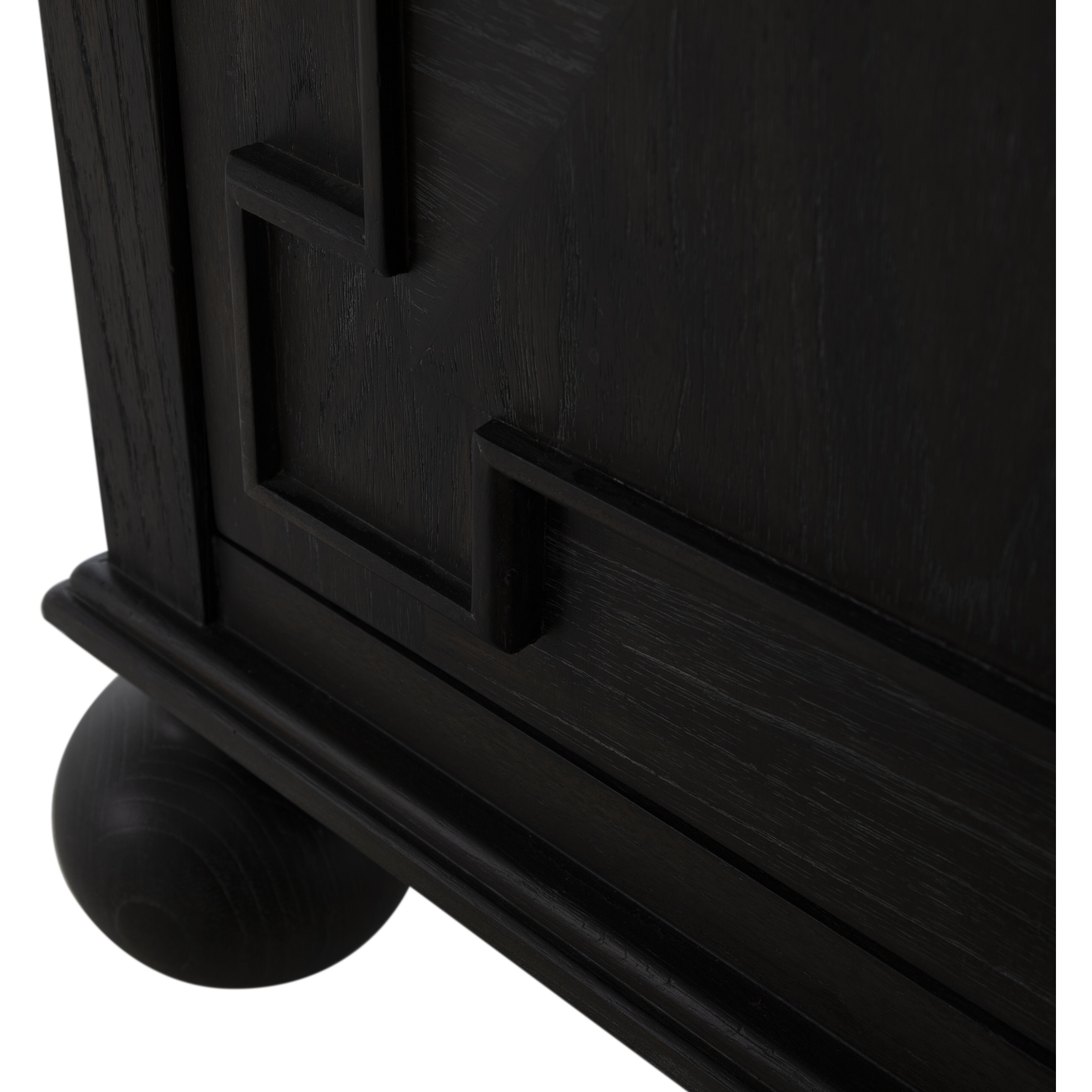 Ezekiel 67 X 18 inch Cerused Forest Black and Antique Bronze Sideboard