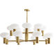 Bentley 16 Light 48 inch Antique Brass Chandelier Ceiling Light