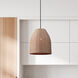 Aubrie 1 Light 12 inch Matte Black/Rope Color Pendant Ceiling Light