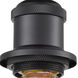 Ballston Bare Bulb LED 4.5 inch Matte Black Semi-Flush Mount Ceiling Light, Ballston
