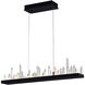 Juliette LED 45 inch Black Pool Table Light Ceiling Light