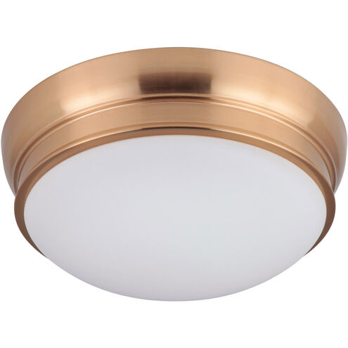 Classic 2 Light 11 inch Brass Flush Mount Ceiling Light