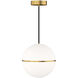 Sean Lavin Hanea Grande LED 13.7 inch Natural Brass Pendant Ceiling Light, Integrated LED