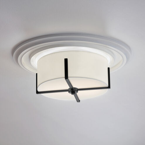 Malen LED 15.5 inch Black Flush Mount Ceiling Light
