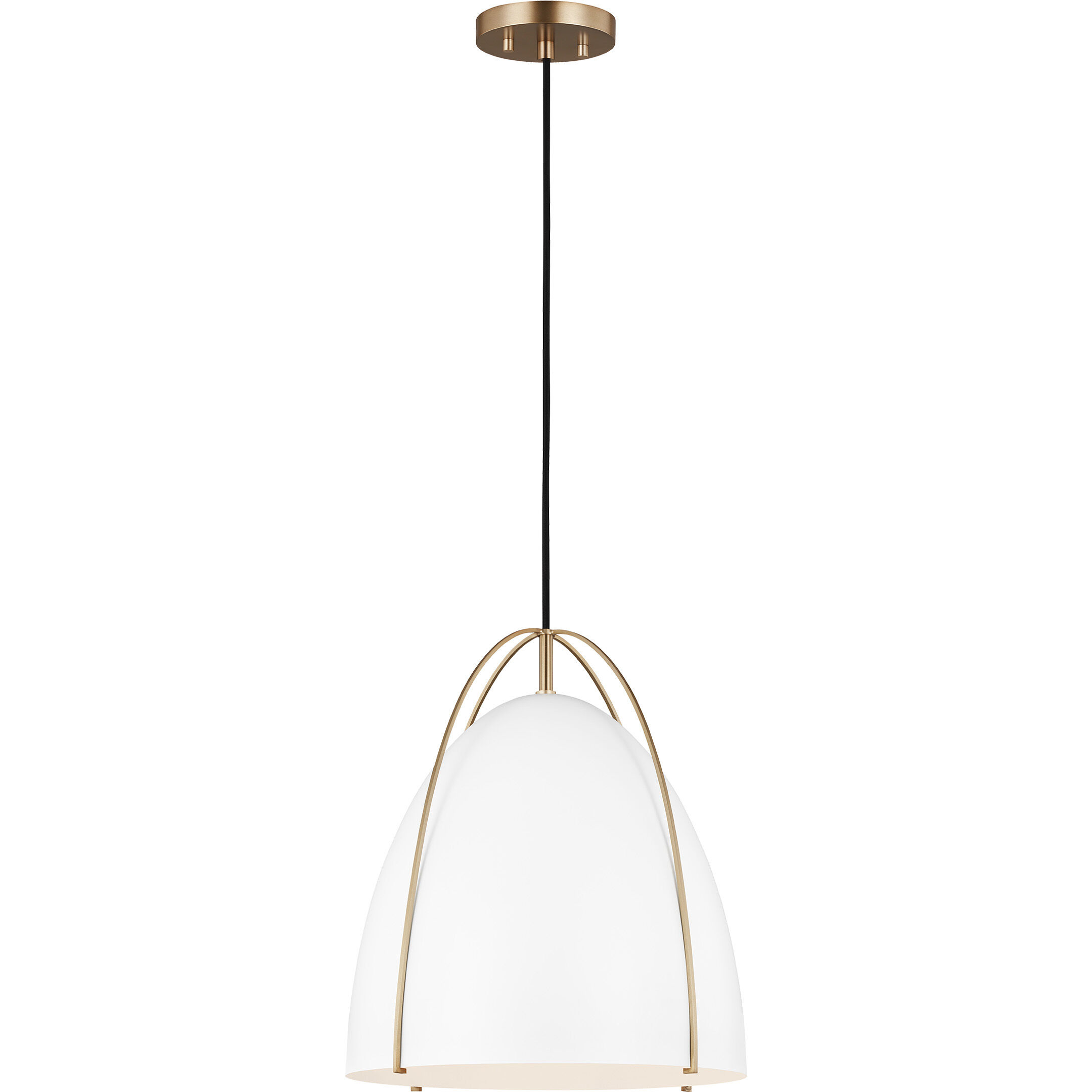 Sean Lavin Norman Pendant Ceiling Light in Satin Brass