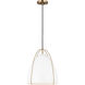 Sean Lavin Norman 1 Light 13.38 inch Satin Brass Pendant Ceiling Light