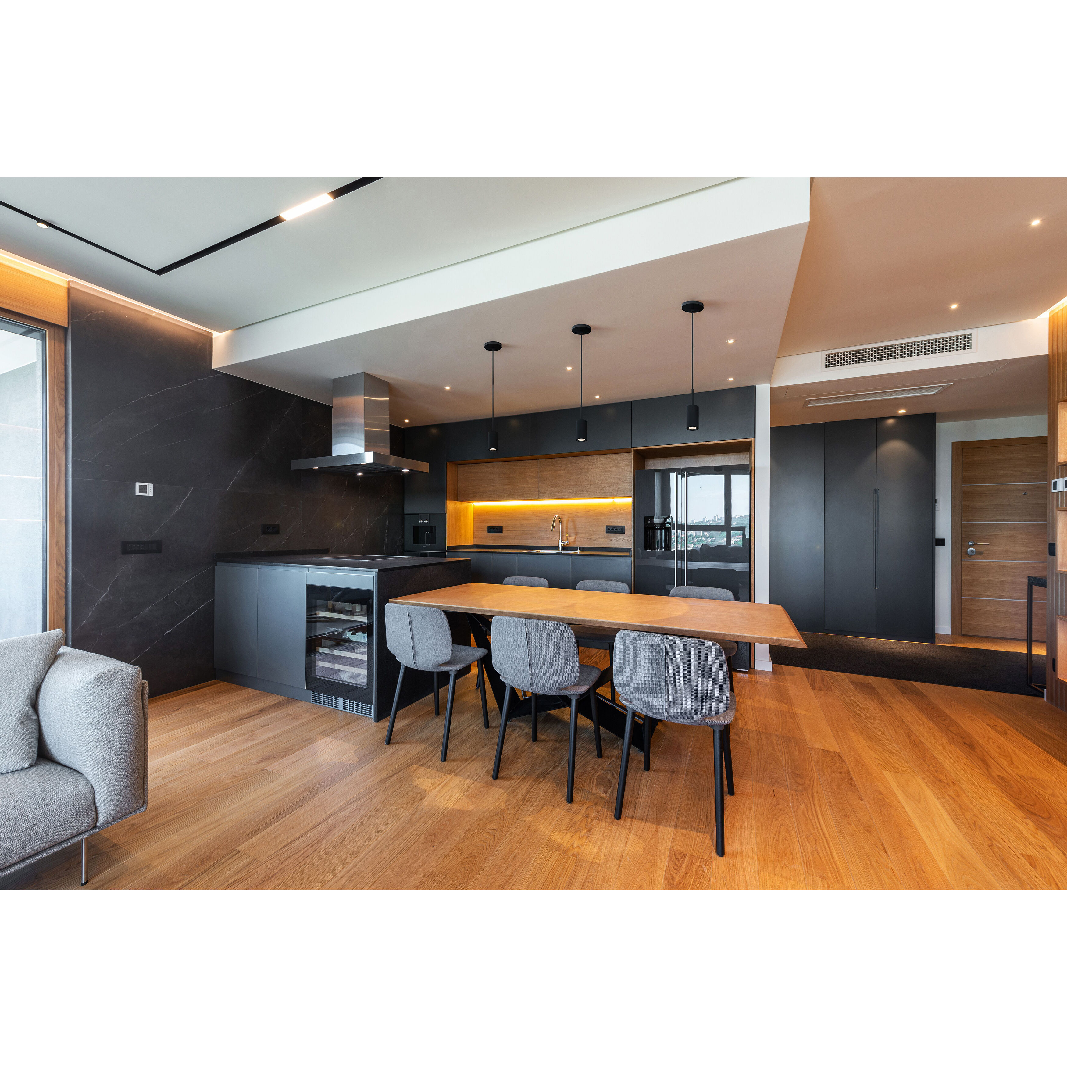 GX15 LED 4 inch Black Pendant Ceiling Light