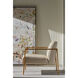Kesden LBB Brass Occasional Chair, Upholstered