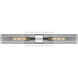 Ballston Urban 2 Light 24 inch Polished Chrome Bath Vanity Light Wall Light in Plated Smoke Glass