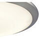 Clancy 1 Light 12 inch Chrome Flush Mount Ceiling Light