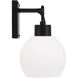 Tanner 3 Light 24.5 inch Matte Black Vanity Light Wall Light