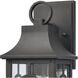 Triumph 1 Light 15 inch Textured Black Outdoor Sconce