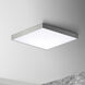 Trim LED 15 inch Satin Nickel Flush Mount Ceiling Light