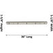 Whitney Large Beacon 5 Light 36 inch Oil Rubbed Bronze Linear Pendant Ceiling Light, Whitney