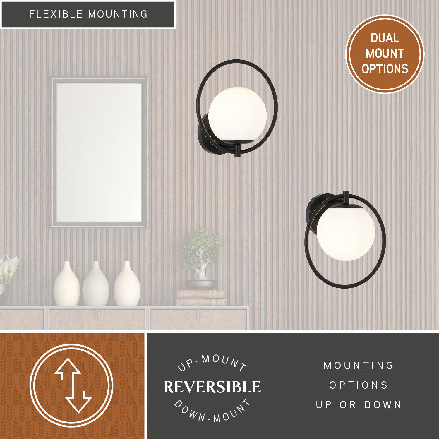 Bucktown LED 9.5 inch Matte Black Wall Light