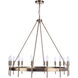 Larrson 14 Light 36 inch Satin Brass Chandelier Ceiling Light