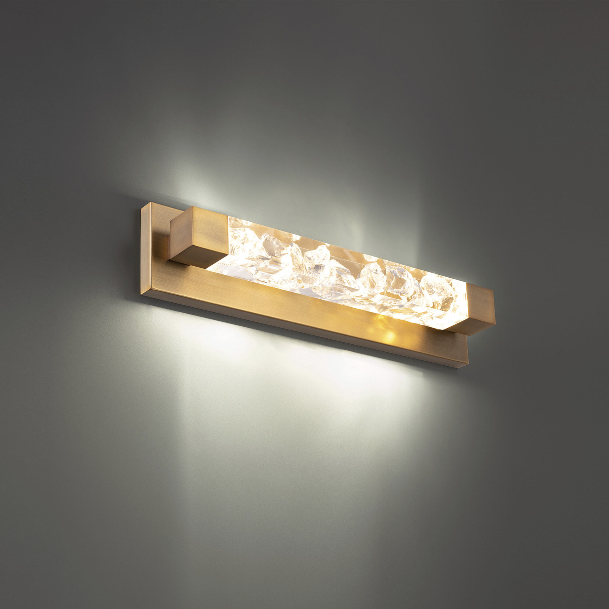 Terra 1 Light 20 inch Aged Brass Vanity Bath Light Wall Light