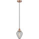 Geneseo 1 Light 6.5 inch Antique Copper Mini Pendant Ceiling Light