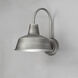 Pier M 1 Light 13.25 inch Weathered Zinc Outdoor Wall Mount
