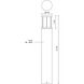 Alden 120 24 watt Black Exterior Bollard